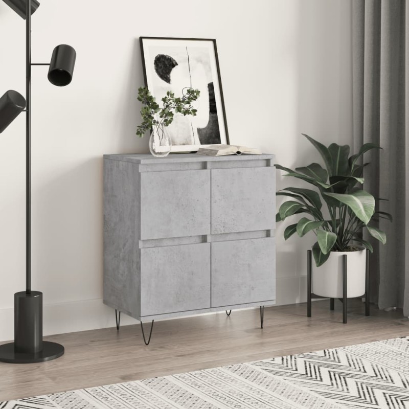 vidaXL Sideboard Betongrau 60x35x70 cm Holzwerkstoff vidaXL Sideboard Betongrau 60x35x70 cm Holzwerkstoff