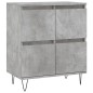 vidaXL Sideboard Betongrau 60x35x70 cm Holzwerkstoff vidaXL Sideboard Betongrau 60x35x70 cm Holzwerkstoff