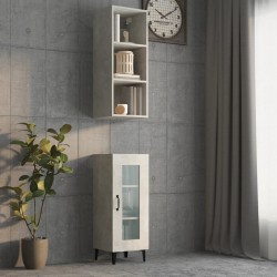 vidaXL Wandschrank Betongrau 34,5x32,5x90 cm Holzwerkstoff