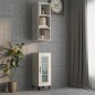 vidaXL Wandschrank Betongrau 34,5x32,5x90 cm Holzwerkstoff vidaXL Wandschrank Betongrau 34,5x32,5x90 cm Holzwerkstoff