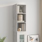 vidaXL Wandschrank Betongrau 34,5x32,5x90 cm Holzwerkstoff vidaXL Wandschrank Betongrau 34,5x32,5x90 cm Holzwerkstoff