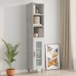 vidaXL Wandschrank Betongrau 34,5x32,5x90 cm Holzwerkstoff vidaXL Wandschrank Betongrau 34,5x32,5x90 cm Holzwerkstoff