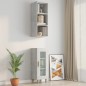 vidaXL Wandschrank Betongrau 34,5x32,5x90 cm Holzwerkstoff vidaXL Wandschrank Betongrau 34,5x32,5x90 cm Holzwerkstoff