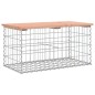 vidaXL Gartenbank aus Gabionen 83x44x42 cm Massivholz Douglasie vidaXL Gartenbank aus Gabionen 83x44x42 cm Massivholz Douglasie