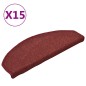 vidaXL Treppenmatten 15 Stk. Rot 65x24x4 cm vidaXL Treppenmatten 15 Stk. Rot 65x24x4 cm