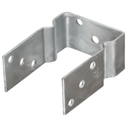 vidaXL Pfostenträger 6 Stk. Silbern 10×6×15 cm Verzinkter Stahl