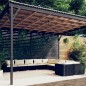 vidaXL 10-tlg. Garten-Lounge-Set mit Kissen Poly Rattan Schwarz vidaXL 10-tlg. Garten-Lounge-Set mit Kissen Poly Rattan Schwarz