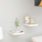 vidaXL Schweberegale 2 Stk. Eichenoptik und Weiß 23x23,5x3,8 cm MDF vidaXL Schweberegale 2 Stk. Eichenoptik und Weiß 23x23,5x3,8 cm MDF