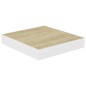 vidaXL Schweberegale 2 Stk. Eichenoptik und Weiß 23x23,5x3,8 cm MDF vidaXL Schweberegale 2 Stk. Eichenoptik und Weiß 23x23,5x3,8 cm MDF