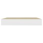 vidaXL Schweberegale 2 Stk. Eichenoptik und Weiß 23x23,5x3,8 cm MDF vidaXL Schweberegale 2 Stk. Eichenoptik und Weiß 23x23,5x3,8 cm MDF