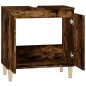vidaXL Waschbeckenunterschrank Räuchereiche 58x33x60 cm Holzwerkstoff vidaXL Waschbeckenunterschrank Räuchereiche 58x33x60 cm Holzwerkstoff