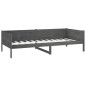 vidaXL Tagesbett Grau Massivholz Kiefer 90x190 cm vidaXL Tagesbett Grau Massivholz Kiefer 90x190 cm