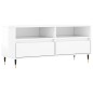 vidaXL TV-Schrank Hochglanz-Weiß 100x34,5x44,5 cm Holzwerkstoff vidaXL TV-Schrank Hochglanz-Weiß 100x34,5x44,5 cm Holzwerkstoff