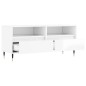 vidaXL TV-Schrank Hochglanz-Weiß 100x34,5x44,5 cm Holzwerkstoff vidaXL TV-Schrank Hochglanz-Weiß 100x34,5x44,5 cm Holzwerkstoff