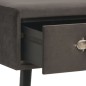 Bank mit Schubladen 80 cm Grau Samt Bank mit Schubladen 80 cm Grau Samt