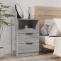 vidaXL Nachttisch Grau Sonoma Holzwerkstoff vidaXL Nachttisch Grau Sonoma Holzwerkstoff