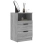 vidaXL Nachttisch Grau Sonoma Holzwerkstoff vidaXL Nachttisch Grau Sonoma Holzwerkstoff