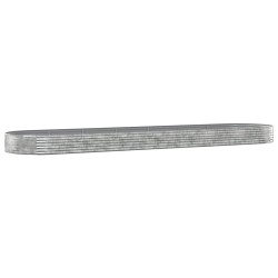 vidaXL Hochbeet Pulverbeschichteter Stahl 600x140x36 cm Anthrazit