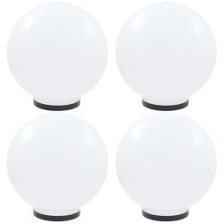 LED-Gartenleuchten 4 Stk. Kugelförmig 40 cm PMMA
