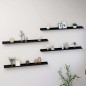 vidaXL Wandregale 4 Stk. Schwarz 100x9x3 cm vidaXL Wandregale 4 Stk. Schwarz 100x9x3 cm