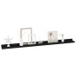 vidaXL Wandregale 4 Stk. Schwarz 100x9x3 cm vidaXL Wandregale 4 Stk. Schwarz 100x9x3 cm