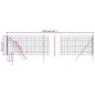 vidaXL Maschendrahtzaun Anthrazit 1,1x25 m Verzinkter Stahl vidaXL Maschendrahtzaun Anthrazit 1,1x25 m Verzinkter Stahl