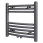 Handtuchheizkörper Warmwasser Gebogen Grau 480x480 mm Handtuchheizkörper Warmwasser Gebogen Grau 480x480 mm