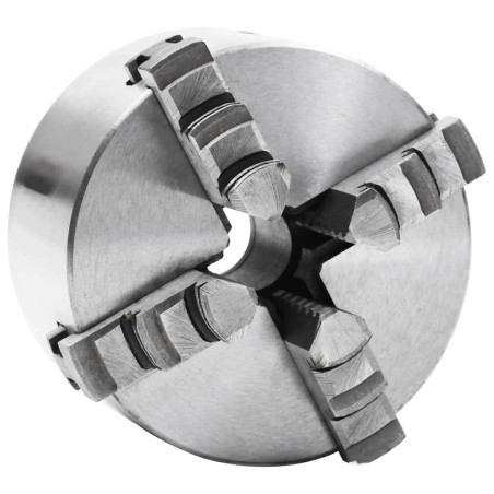 vidaXL 4-Backen-Drehfutter Selbstzentrierend 100 mm Stahl 