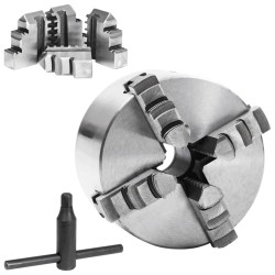vidaXL 4-Backen-Drehfutter Selbstzentrierend 100 mm Stahl 