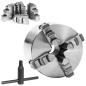 vidaXL 4-Backen-Drehfutter Selbstzentrierend 100 mm Stahl vidaXL 4-Backen-Drehfutter Selbstzentrierend 100 mm Stahl