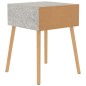 vidaXL Nachttisch Betongrau 40x40x56 cm Holzwerkstoff vidaXL Nachttisch Betongrau 40x40x56 cm Holzwerkstoff