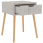 vidaXL Nachttisch Betongrau 40x40x56 cm Holzwerkstoff vidaXL Nachttisch Betongrau 40x40x56 cm Holzwerkstoff