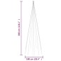 vidaXL LED-Weihnachtsbaum für Fahnenmast Mehrfarbig 310 LEDs 300 cm vidaXL LED-Weihnachtsbaum für Fahnenmast Mehrfarbig 310 LEDs 300 cm