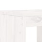 vidaXL Gartenhocker 2 Stk. Weiß 40x36x45 cm Massivholz Kiefer vidaXL Gartenhocker 2 Stk. Weiß 40x36x45 cm Massivholz Kiefer