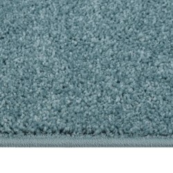 vidaXL Teppich Kurzflor 140x200 cm Blau