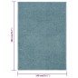 vidaXL Teppich Kurzflor 140x200 cm Blau vidaXL Teppich Kurzflor 140x200 cm Blau