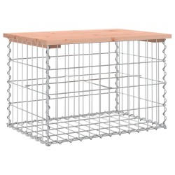 vidaXL Gartenbank aus Gabionen 63x44x42 cm Massivholz Douglasie