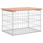 vidaXL Gartenbank aus Gabionen 63x44x42 cm Massivholz Douglasie vidaXL Gartenbank aus Gabionen 63x44x42 cm Massivholz Douglasie