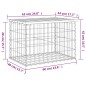 vidaXL Gartenbank aus Gabionen 63x44x42 cm Massivholz Douglasie vidaXL Gartenbank aus Gabionen 63x44x42 cm Massivholz Douglasie