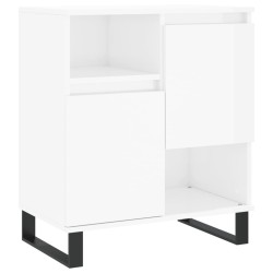 vidaXL Sideboard Hochglanz-Weiß 60x35x70 cm Holzwerkstoff