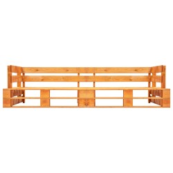 Garten-Palettensofa 2-Sitzer Honigbraun Holz