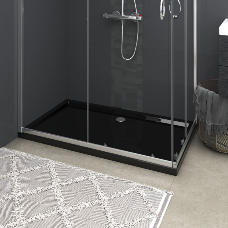 vidaXL Duschtasse ABS Rechteckig Schwarz 70x120 cm vidaXL Duschtasse ABS Rechteckig Schwarz 70x120 cm