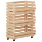 vidaXL Gemüsewagen 57x30x80 cm Massivholz Kiefer vidaXL Gemüsewagen 57x30x80 cm Massivholz Kiefer