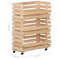 vidaXL Gemüsewagen 57x30x80 cm Massivholz Kiefer vidaXL Gemüsewagen 57x30x80 cm Massivholz Kiefer
