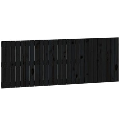 vidaXL Wand-Kopfteil Schwarz 166x3x60 cm Massivholz Kiefer