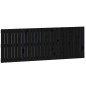 vidaXL Wand-Kopfteil Schwarz 166x3x60 cm Massivholz Kiefer