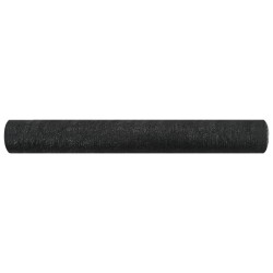 vidaXL Zaunblende Schwarz 1,2x10 m HDPE 75 g/m² 