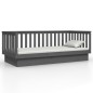 vidaXL Tagesbett Grau 80x200 cm Massivholz Kiefer vidaXL Tagesbett Grau 80x200 cm Massivholz Kiefer