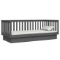 vidaXL Tagesbett Grau 80x200 cm Massivholz Kiefer vidaXL Tagesbett Grau 80x200 cm Massivholz Kiefer