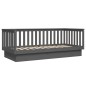 vidaXL Tagesbett Grau 80x200 cm Massivholz Kiefer vidaXL Tagesbett Grau 80x200 cm Massivholz Kiefer